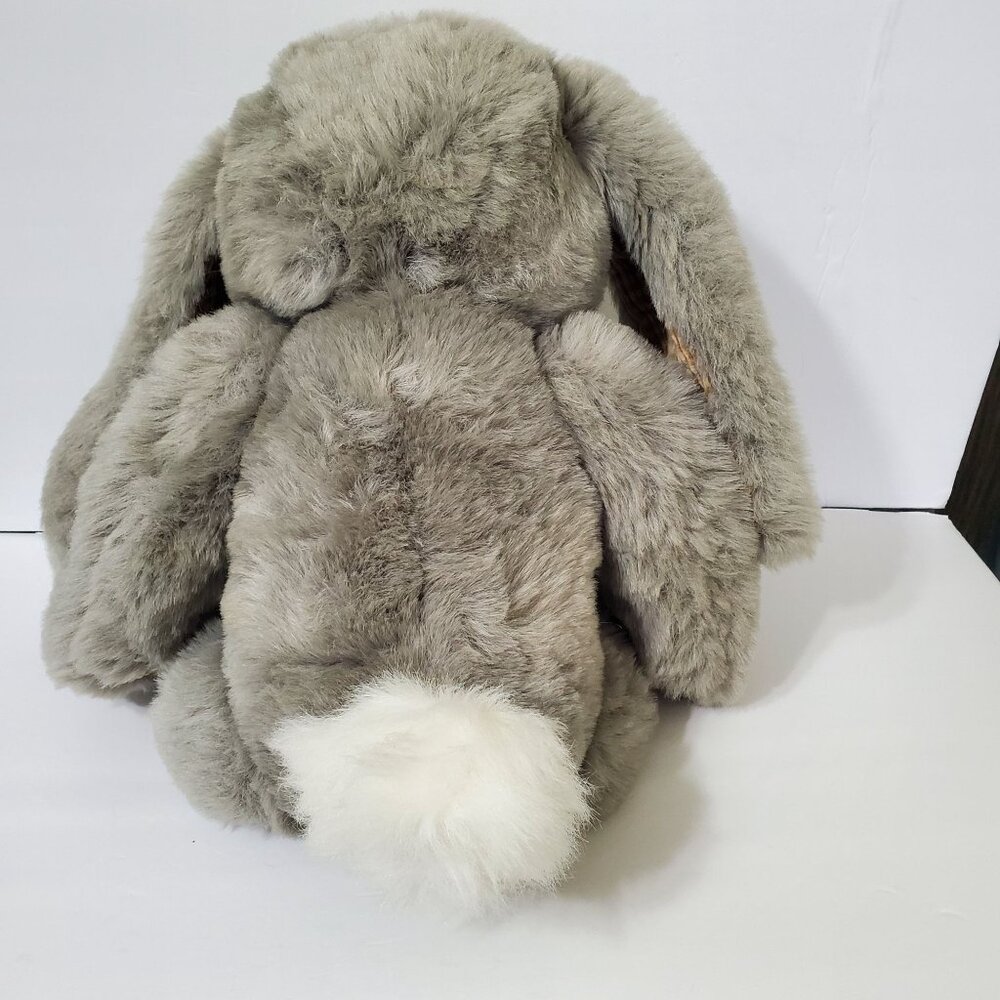 Vintage Stuffy Rabbit People Pals Toy Plush Easter Bunny Checked Corduroy Trim - Picture 2 of 16